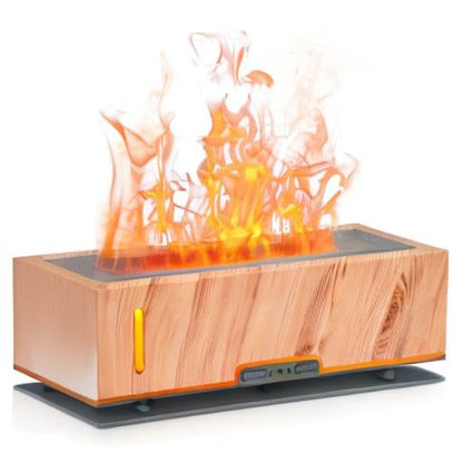 Diffuserlove Flame Diffuser 200ml - Realistic Fire Aroma Diffuser for Bedroom