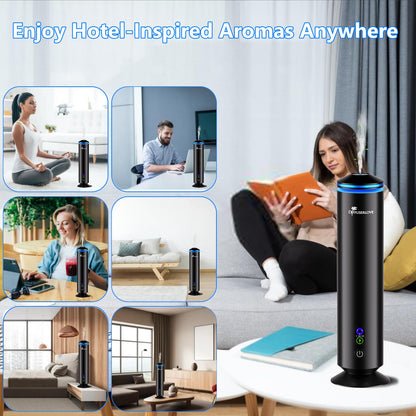 Diffuserlove Full Metal Waterless Diffuser with 5 Hotel Oils – 2000 Sq Ft Coverage