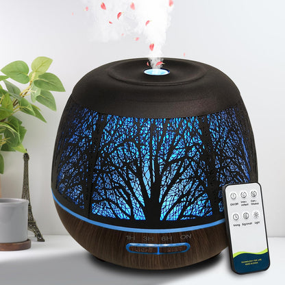 400ml Large Room Diffuser for Essential Oils with Remote, 7 Color Lights, 3 Mist Modes