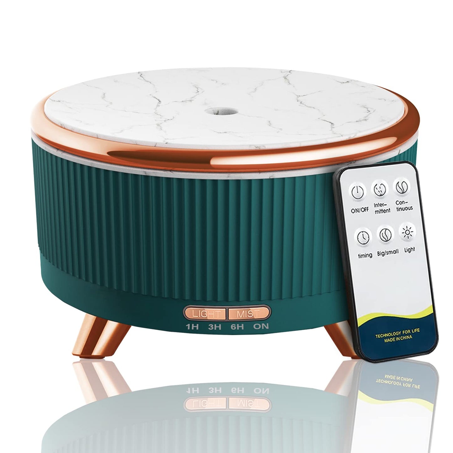 Diffusers for Essential Oils Large Room - 500ml Aromatherapy Diffuser with Remote, 7 Color Lights, 3 Mist Modes, Auto Off