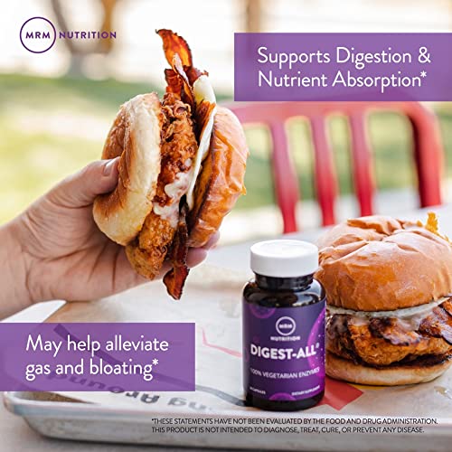 MRM Nutrition Digest-All IC Probiotics & Digestive Enzymes | Improved Digestion & Absorption | Gluten-Free | 30 Servings