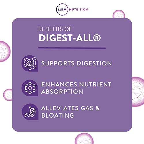 MRM Nutrition Digest-All IC Probiotics & Digestive Enzymes | Improved Digestion & Absorption | Gluten-Free | 30 Servings