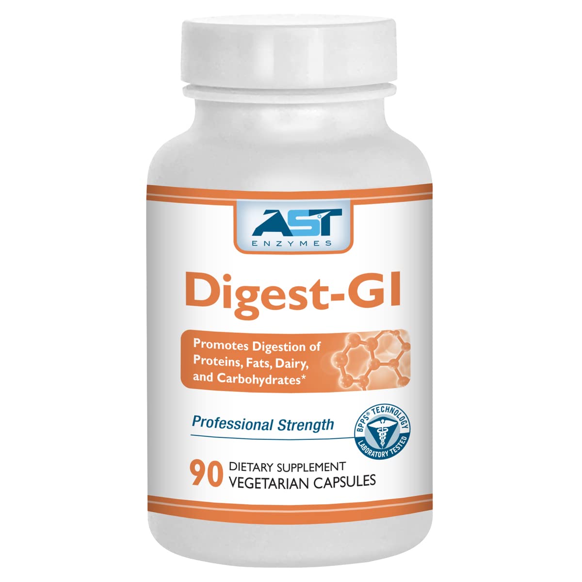 AST Enzymes Digest-GI Digestive Enzyme - 90 Vegetarian Capsules