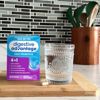 Digestive Advantage Probiotics – Daily Probiotics for Gut Health & Immune Support (60ct)