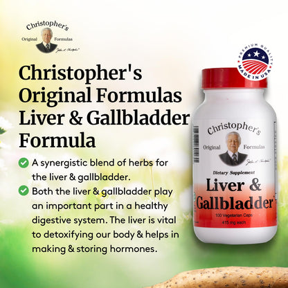 Christopher's Original Liver & Gallbladder Formula Capsules – Digestive Support