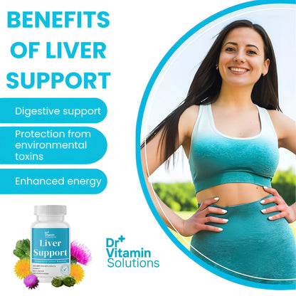 DR Vitamin Solutions Liver Cleanse Detox — Milk Thistle & Enzymes