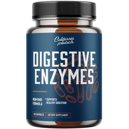 Digestive Enzyme Supplements for Gut Health - Pancreatin Digestive Enzymes for Digestion Upset Stomach Relief and Leaky Gut Repair - Pure Enzymes Digestion Supplement Women and Men