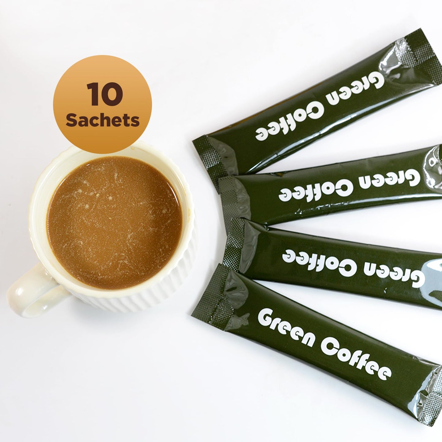Natural Green Coffee for Metabolism & Energy – 8 Blends, 10 Sachets (Vegan Friendly)