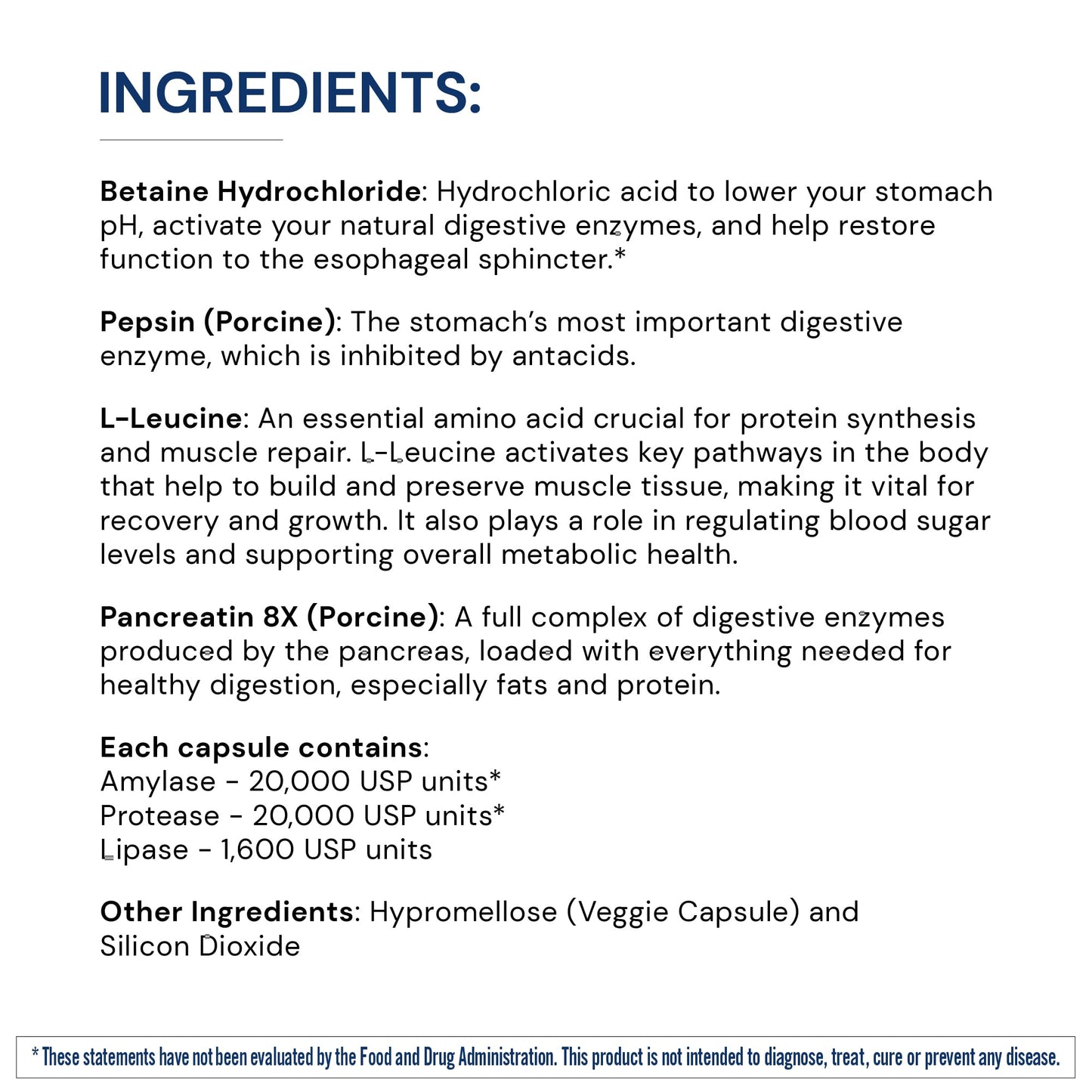 BodyHealth Digestive Enzymes – Full Spectrum Digestive Support (180 caps) with Probiotics
