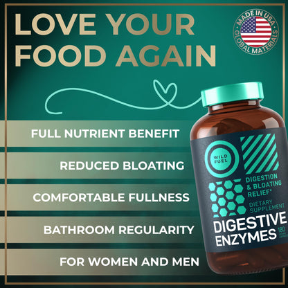 Digestive Enzymes for Women & Men with Probiotics & Prebiotics – Vegan Blend, 180 Capsules