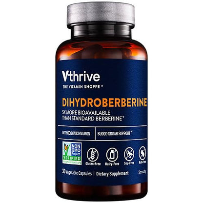Dihydroberberine with Ceylon Cinnamon – Blood Sugar Support (30 Veg Capsules)