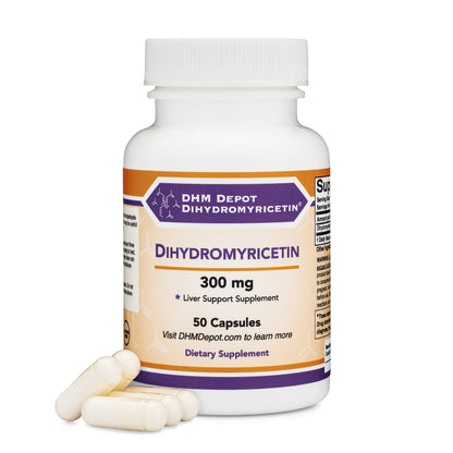 Dihydromyricetin 50 Capsules (300 mg) – Liver Support by Double Wood, Third-Party Tested