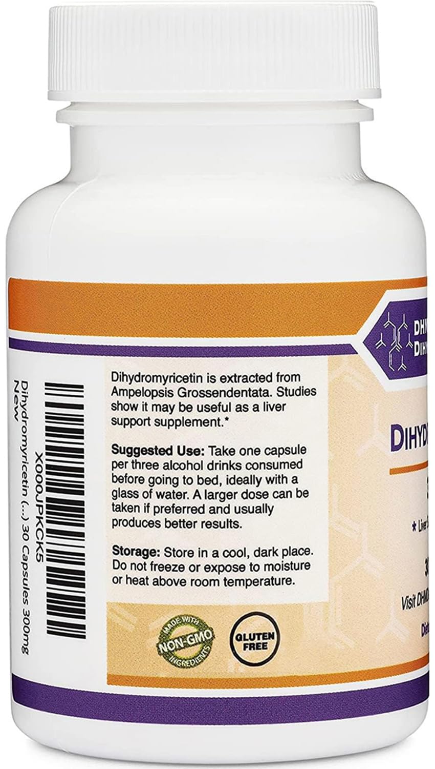 Dihydromyricetin (DHM) 300mg Liver Support – 30 Capsules | Hovenia Dulcis Extract
