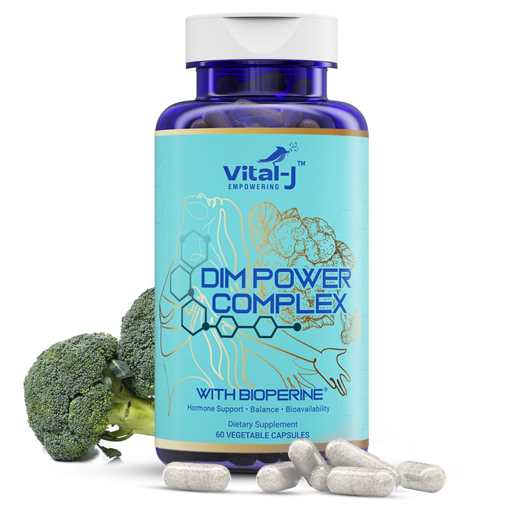 4-in-1 DIM Potent Complex 300mg - Estrogen Balance, Metabolism & Menopause Support | Bioperine, Calcium D-Glucarate & Broccoli Extract | 30 Servings
