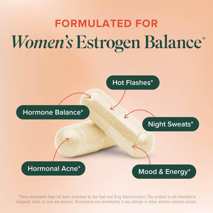 DIM Supplement for Women 250 mg | Estrogen Balance & Menopause Support | Gluten-Free | BioPerine | 60 Ct