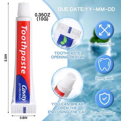 Dimsile Mini Toothpaste Bulk – Travel Size 0.35oz, 200-Pack for Bad Breath, Fresh Breath & Whitening