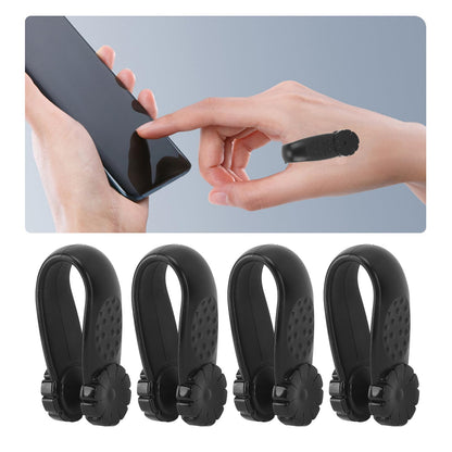 Dioche 4pcs Acupressure Relaxation Clip – Flower Shaped Wearable Hand Tool (Black) – Stress Relief & Tension Relief – Wholesale