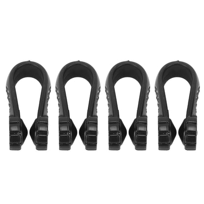 Dioche 4pcs Acupressure Relaxation Clip – Flower Shaped Wearable Hand Tool (Black) – Stress Relief & Tension Relief – Wholesale