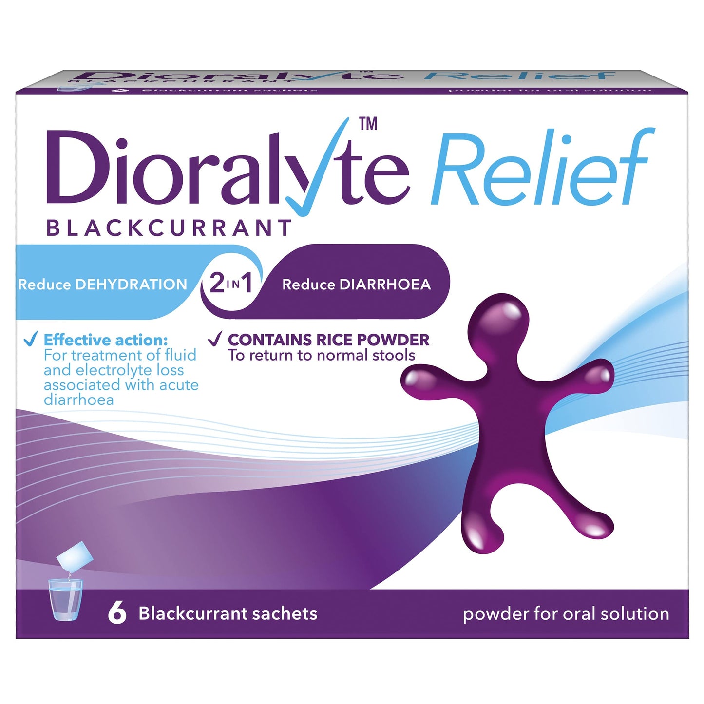 Dioralyte Blackcurrant Sachets 6 Pack – Rehydration & Electrolyte Replacement