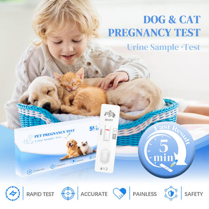 Dog & Cat Pregnancy Test Kit – At-Home Urine Test, 98.9% Accuracy, 5-Minute Results
