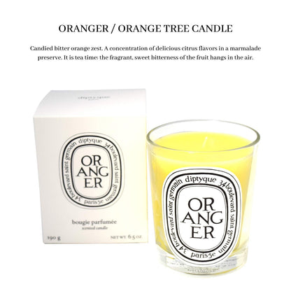 Diptyque Oranger Scented Candle – 6.5 oz | Unisex Luxury Home Fragrance | Diptyque Paris