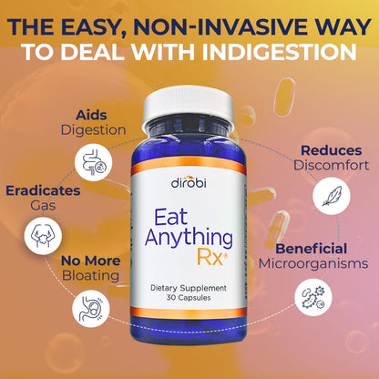 Dirobi Eat Anything Xylose Isomerase Enzymes – FODMAP Digestive Support (30 Capsules)