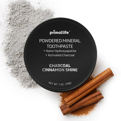 Dirty Mouth Toothpowder | Primal Life Organics – Organic, Vegan Toothpowder with Kaolin & Bentonite Clay, Charcoal Cinnamon