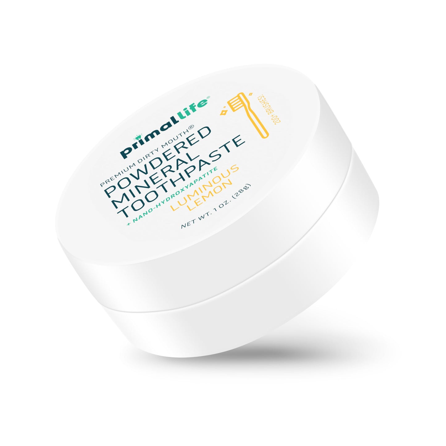 Dirty Mouth Toothpowder Luminous Lemon | Primal Life Organics
