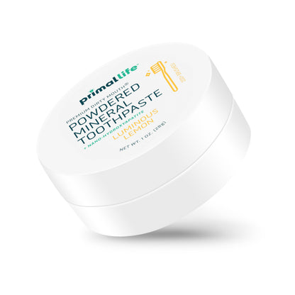 Dirty Mouth Toothpowder Luminous Lemon | Primal Life Organics