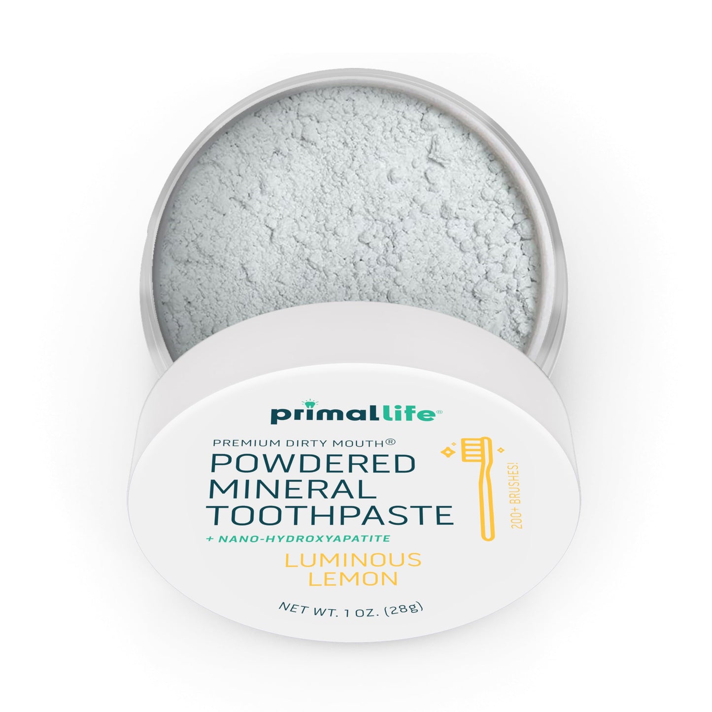 Dirty Mouth Toothpowder Luminous Lemon | Primal Life Organics