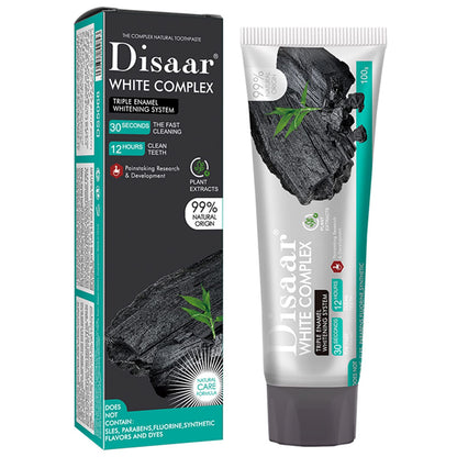 Disaar Beauty Whitening Complex Toothpaste - Charcoal & Banana Flower 100g