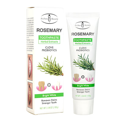 DISAAR Beauty Rosemary Toothpaste – Herbal Extract, Clove & Probiotics | Removes Stains & Stronger Teeth 100g