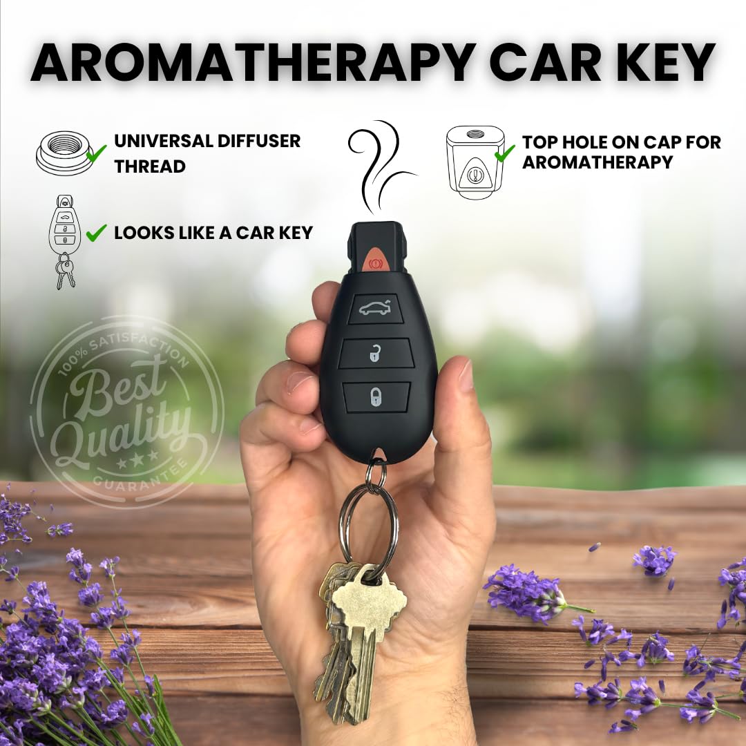 Discreet Car Key Aromatherapy Diffuser – Rechargeable Keychain Wellness Tool