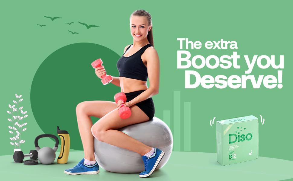 DISO Vitamin B12 Fast-Dissolving Strips | Orange Mint Flavor, 30 Strips