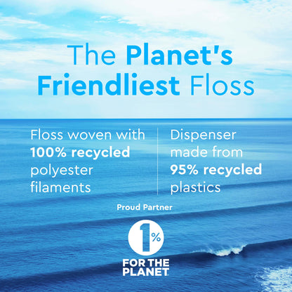 Smile Expanding Floss - Premium Woven Dental Floss with Plant-Based Wax (4-Pack, 30 Yards Each)