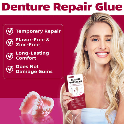 Dental Lab Instant Bonding Glue (1oz) for Denture Repair – Quick Bond, Lasts Days to Weeks