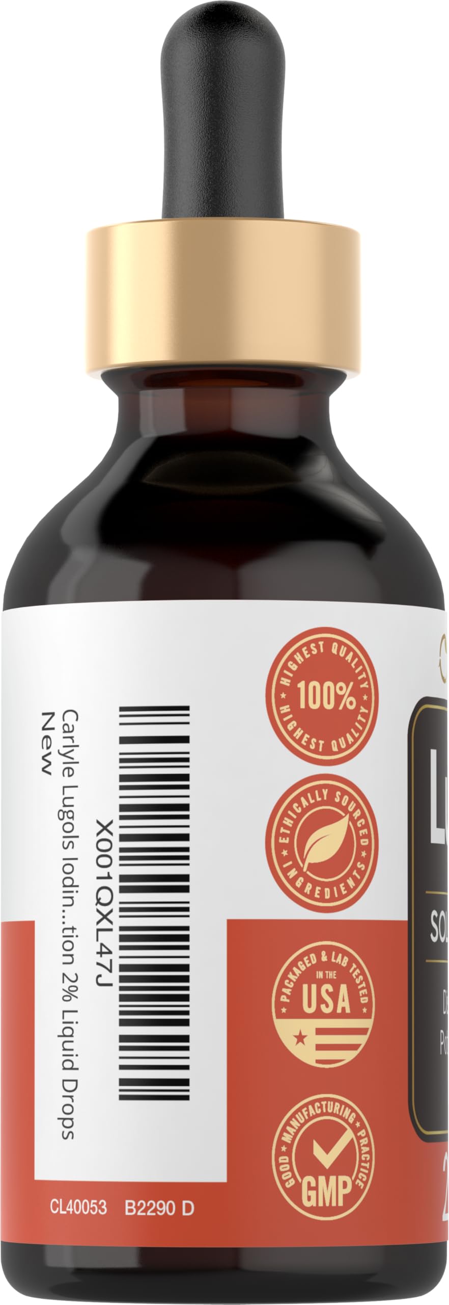Carlyle Lugols Iodine 2% 2 fl oz | Potassium Iodide and Iodine Solution Drops