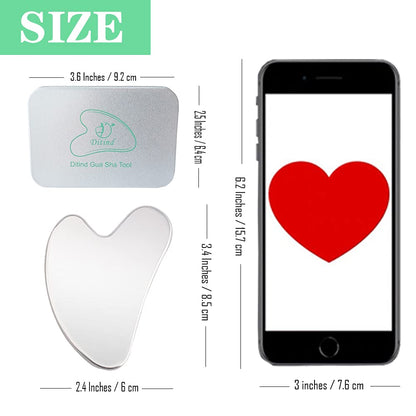 Ditind Gua Sha – Stainless Steel Gua Sha Tool for Facial & Body Spa