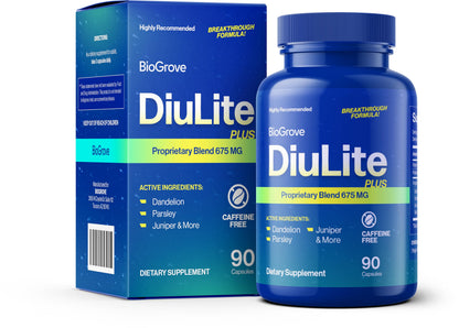 Water Pills for Swollen Feet & Legs – Easy-to-Swallow, Fast-Acting | Diulite