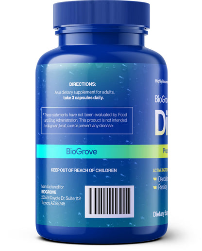 Water Pills for Swollen Feet & Legs – Easy-to-Swallow, Fast-Acting | Diulite