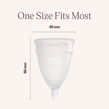 DIVA Cup Model 2 | Medical Grade Silicone Reusable Period Cup With Enamel Pin (Up to 12 Hours)