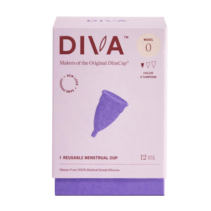 DIVA Cup Model 0 – Medical Grade Silicone Reusable Menstrual Cup