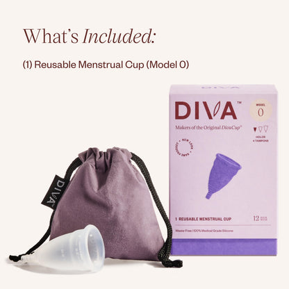 DIVA Cup Model 0 – Medical Grade Silicone Reusable Menstrual Cup