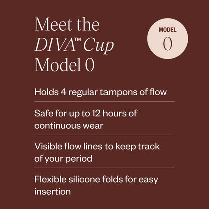DIVA Cup Model 0 – Medical Grade Silicone Reusable Menstrual Cup
