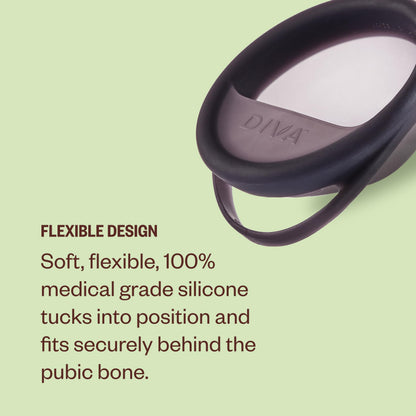 Diva Disc by DivaCup – Reusable Menstrual Disc, Leakproof Shield, 12-Hour Wear (Holds 7 Tampons)