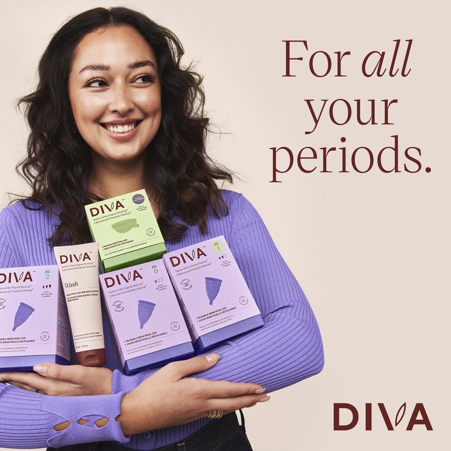 Diva Disc by DivaCup – Reusable Menstrual Disc, Leakproof Shield, 12-Hour Wear (Holds 7 Tampons)