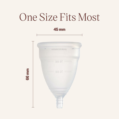 DivaCup Model 2 Menstrual Cup - 100% Medical-Grade Silicone & Reusable