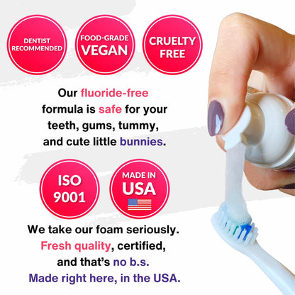 Divine White 2-in-1 Aligner Cleaning and Teeth Whitening Foam - Vegan