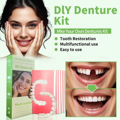 DIY Denture Kit – Comfort-Fit Top & Bottom Teeth (XX05)