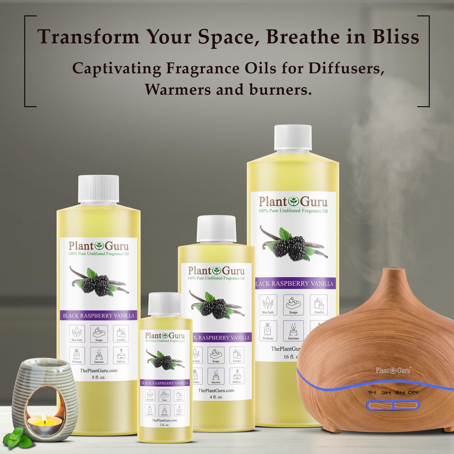 Black Raspberry Vanilla Fragrance Oil 4 oz | DIY Soap, Candles & More